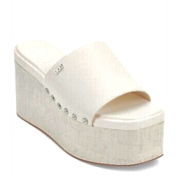 DKNY Alvy Platform Wedge Sandal - Picture 1 of 9